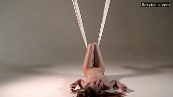 Preview 4 of Back Ass Aunty - Brunette Sofia sexy gymnast
