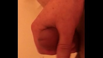 Preview 3 of Son Share Bed With Hot Step Mum - jerking off in the hot shower warm cock balls