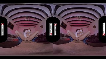 Preview 4 of Sunny Leon Fuckud In Bathroom - Powergirl ASSembly Parody With Huge Boobed Angel Wicky VRCosplayXcom