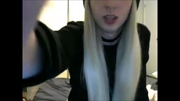 Preview 3 of Sexy Antes - Blonde Transvestite On Webcam
