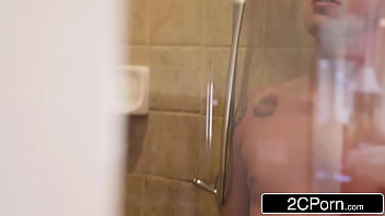 Preview 3 of Service Home Porn German Naked - Wet &amp_ Wild Shower Fucking With Stunning Black Teen - Mya Mays