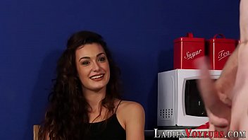 Preview 4 of Boobs Pressing In Buss - Clothed babe humiliates