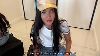 Preview 1 of Culonas Brutal - Naughty Delivery GIRL Handles Tantaly Package Roughly And Lets Me Fuck Her Tight Pussy
