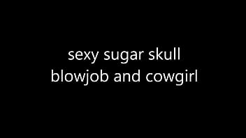Preview 1 of First Anal And Gangband - Ginger Paris Blowjob &amp_ Cowgirl Style With Dildo