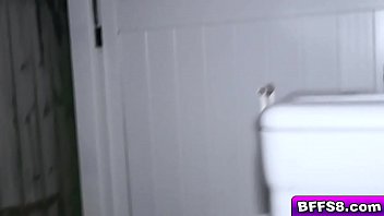 Preview 1 of Fucking Machine Orgasm Challenge - Three horny teens blowjob their guy toy