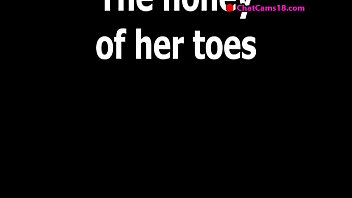 Preview 1 of Old Young Lesbian Kitchen - the honey of her toes ff for me from camslut