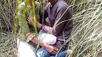 Preview 1 of Standing Orgasms Compilation - Indian young Desi girl took to the forest pressed her boobs and fucked her