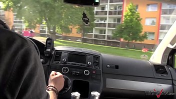 Preview 1 of Salma Ji - Brunette with no tits ask for ride horny stranger in van