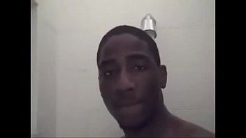 Preview 4 of Teenxx V D - Hot black stud jerks off in the shower