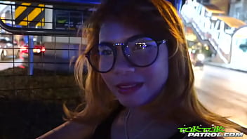 Preview 2 of German Moma Big Ass - Cute-as-fuck Thai in glasses enjoys pleasing white guy&#039_s cock