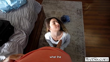 Preview 1 of Animal Vs Women Sex Video - Hot step sister share bed Chanel Camryn