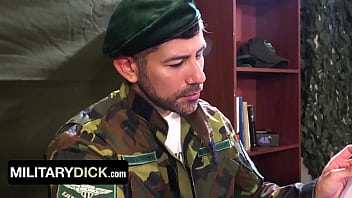 Preview 1 of Blindfolded Swing - Hunky Privates Felix Harris And Bautista Nores Submit Themselves To Commander Nick Davies&#039_ Hard Rod