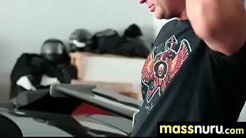 Preview 1 of Cream Ass Fuck - Lucky Client gets a Full Service Massage 27