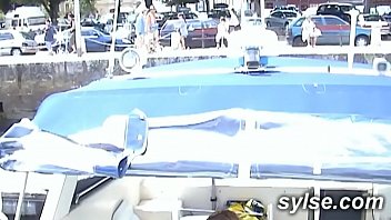 Preview 2 of Ronanki Bf - Lesbians in public marina with sex toys before dogging gangbang in forest