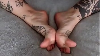 Preview 3 of Breast Hamog - tattooed cam girl feet