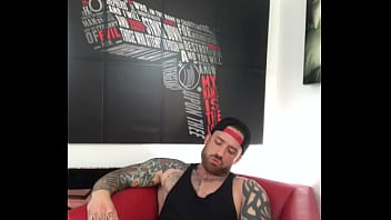 Preview 2 of James Deen Forced Cry - Jordan Levine Jerking on Couch