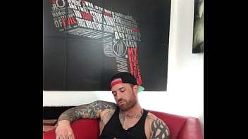 Preview 4 of James Deen Forced Cry - Jordan Levine Jerking on Couch
