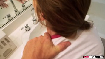 Preview 4 of Old Sex Male - Stepdauhter Maya Kendrick fucked in the bathroom