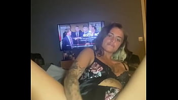Preview 4 of Lesbian Pissing Spank - Horny Teen Virgin Can&#039_t Contain Her Lust