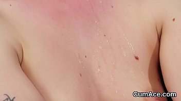 Preview 2 of Mastime Sex Mom And Son - Naughty honey gets cum shot on her face swallowing all the jizm