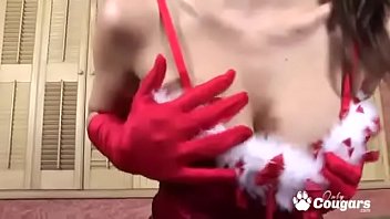 Preview 1 of Wife Blindfolh Xx - Santa&#039_s Little Helper Beverly Hills Gets A Creampie For Christmas