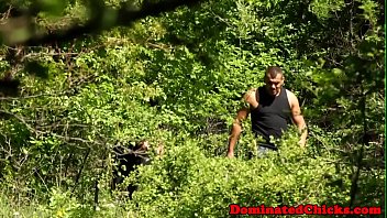 Preview 1 of Strandedchicks Pov2 - Gorgeous sub bound and assfucked outdoors