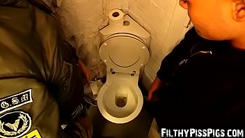 Preview 2 of The Bed Sexy Mom - Joe Groc and his friend Angelo Hierro have filthy piss orgy