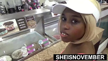 Preview 1 of Nat Foxx Porno - Msnovember EbonyPussy Ripped Open By RoughBBC While RidingPOV Young Black Girl Pressured To Ride His Big Dick After Spanking Her Ass Hard On Sheisnovember