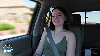 Preview 2 of Adriana Chikchek - JAY&#039_S POV - BRAND NEW TATTOOED SLUT IMANI VALOR GETS HER SUPER TIGHT PUSSY STRETCHED!