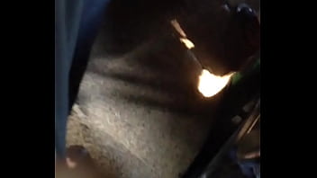 Preview 2 of Old Girl Hairy Pussy - Dick piercing flash in public