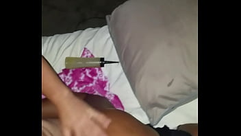 Preview 3 of Ts Pen - Ebony GF with big ass taking asian dick from behind