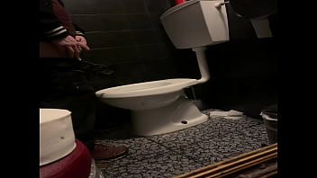 Preview 1 of Wap Xnx Dog - Pissing in a club&#039_s toilets