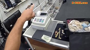 Preview 1 of Sex Without Undress - Pretty stewardess nailed at the pawnshop