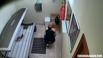 Preview 1 of Mums Boys Desi - Czech Blonde Secretely Fingering her Pussy