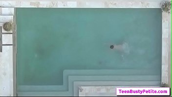 Preview 2 of Sanileoun X Video - Titty presents Poolside Breast Stroke with Annika Eve porn vid-01