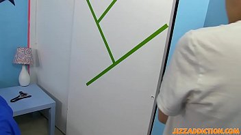 Preview 1 of Unblocked Hamster - Short haired twink gets his face jizzed on after taking cock