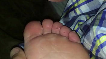 Preview 4 of Ass Gabby - Cum on wife&rsquo_s hot soles