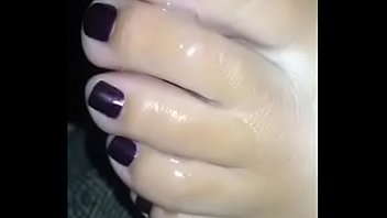 Preview 4 of Mom Sox Son - Shoot cum all over hot wife&rsquo_s toes