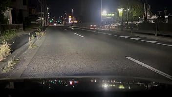 Preview 3 of Pakistan Sextube - 女装子まゆちゃんが深夜の路上で全裸になって大股開いている横を車が通り過ぎていく