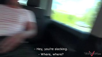 Preview 1 of Vintage Orgy Blowjob - Cheap whore found on the street &amp_ convinced to fuck in van