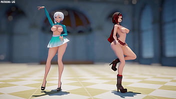Preview 2 of Indian Fucking Fast Ninght - Ruby rose &amp_ Weiss RWBY mmd r18