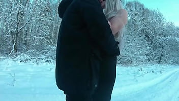 Preview 1 of Spa Granny - Step sister sucks and gets fucked in Anal risky outside on public road,  and then at home