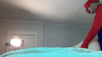 Preview 3 of Kaori Big - Mario Fucks Trans in Chastity