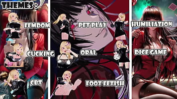 Preview 1 of Normal Big Sis - Jabami Yumeko keeps you on a leash while she cuckolds you (Hentai Femdom CEI,  NTR,  Dice Game,  Humiliation...)