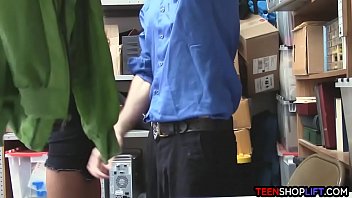Preview 2 of Design Mom Son Fuck - Big boobs teen caught stealing and fucked by the mall cop