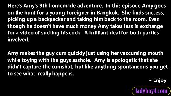 Preview 1 of Stripper Neighbor Little - Backpacker tourist gets his dick sucked off by a ladyboy