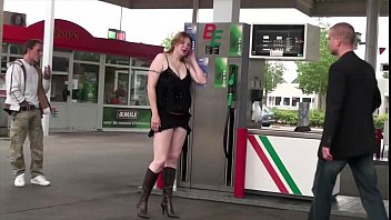 Preview 1 of Dick Cu - A very pregnant girl in public street sex gang bang threesome orgy