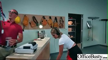 Preview 1 of Sunny Jafry - Hardcore Bang With Horny Big Tits Office Girl (August Ames) video-03