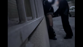 Preview 4 of Punic Maria - Amateur mates pissing in the street and then quick blowjob