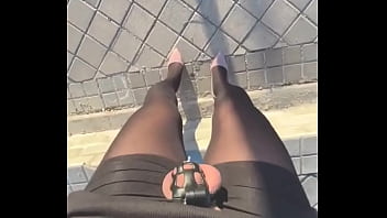 Preview 3 of Doctor Guckst Beauty - This is what happens when you go out on the street locked up and with a massager behind you